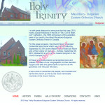 Holy Trinity, web site home page, 2008